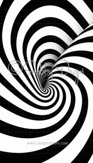 "Surreality" Surreal Swirls Fabric Backdrop Sweep
