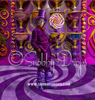 Abstract Purple Spiral Fabric Backdrop-Fabric Photography Backdrop-Snobby Drops Fabric Backdrops for Photography, Exclusive Designs by Tara Mapes Photography, Enchanted Eye Creations by Tara Mapes, photography backgrounds, photography backdrops, fast shipping, US backdrops, cheap photography backdrops