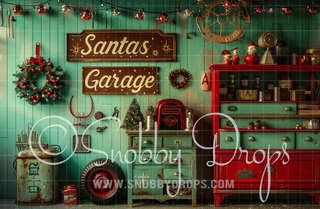 Santa's Vintage Garage 2-Piece Fabric Room Set