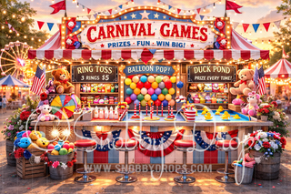 Carnival Game Stand Fabric Backdrop