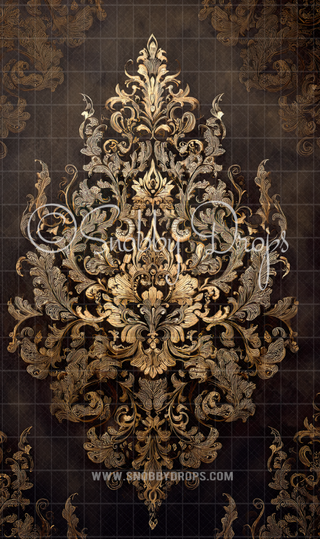 Temptations Damask Fine Art Fabric Backdrop Sweep