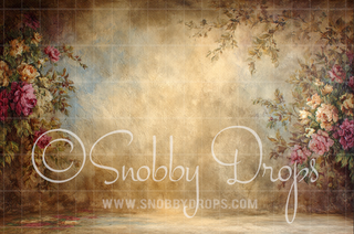 Whispers Painterly Floral Fine Art Fabric Backdrop