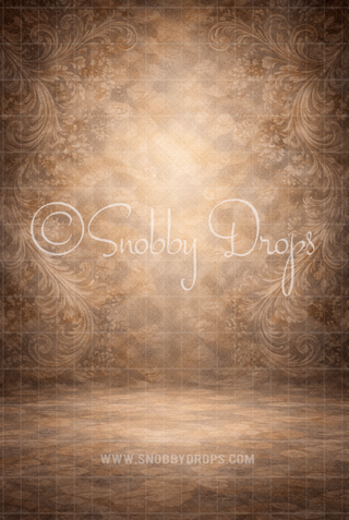 Simplicity Damask Fine Art Fabric Backdrop Sweep