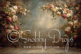 The Invitation Painterly Floral Fine Art Fabric Backdrop