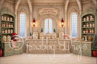 Cocoa Kitchen Fabric Backdrop