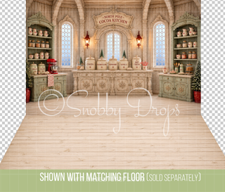 Cocoa Kitchen Fabric Backdrop