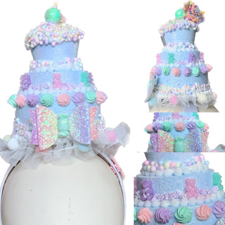 Tiered Candied Cake Hats-Accessories-Snobby Drops Fabric Backdrops for Photography, Exclusive Designs by Tara Mapes Photography, Enchanted Eye Creations by Tara Mapes, photography backgrounds, photography backdrops, fast shipping, US backdrops, cheap photography backdrops