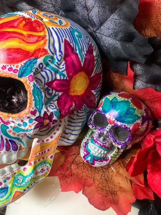 Hand Painted Sugar Skull Crown-Accessories-Snobby Drops Fabric Backdrops for Photography, Exclusive Designs by Tara Mapes Photography, Enchanted Eye Creations by Tara Mapes, photography backgrounds, photography backdrops, fast shipping, US backdrops, cheap photography backdrops
