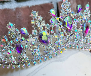 Northern Lights Queen Crown Set-Accessories-Snobby Drops Fabric Backdrops for Photography, Exclusive Designs by Tara Mapes Photography, Enchanted Eye Creations by Tara Mapes, photography backgrounds, photography backdrops, fast shipping, US backdrops, cheap photography backdrops