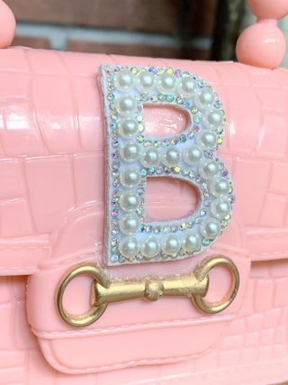 Pink Dollhouse Big Blingy B Christmas Clutch-Accessories-Snobby Drops Fabric Backdrops for Photography, Exclusive Designs by Tara Mapes Photography, Enchanted Eye Creations by Tara Mapes, photography backgrounds, photography backdrops, fast shipping, US backdrops, cheap photography backdrops