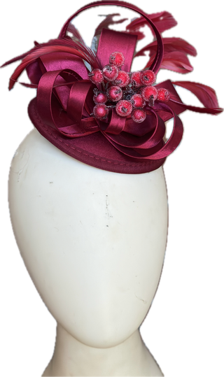 Christmas Teardrop Fascinator-Accessories-Snobby Drops Fabric Backdrops for Photography, Exclusive Designs by Tara Mapes Photography, Enchanted Eye Creations by Tara Mapes, photography backgrounds, photography backdrops, fast shipping, US backdrops, cheap photography backdrops