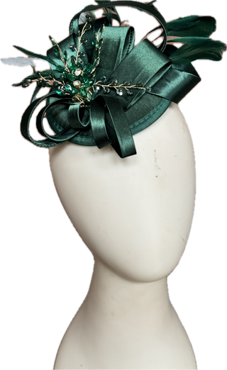 Christmas Teardrop Fascinator-Accessories-Snobby Drops Fabric Backdrops for Photography, Exclusive Designs by Tara Mapes Photography, Enchanted Eye Creations by Tara Mapes, photography backgrounds, photography backdrops, fast shipping, US backdrops, cheap photography backdrops