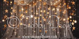 A Star is Born Dance Backdrop-Fabric Photography Backdrop-Snobby Drops Fabric Backdrops for Photography, Exclusive Designs by Tara Mapes Photography, Enchanted Eye Creations by Tara Mapes, photography backgrounds, photography backdrops, fast shipping, US backdrops, cheap photography backdrops