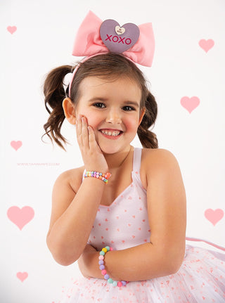 Adorabows conversation heart bow headbands-Accessories-Snobby Drops Fabric Backdrops for Photography, Exclusive Designs by Tara Mapes Photography, Enchanted Eye Creations by Tara Mapes, photography backgrounds, photography backdrops, fast shipping, US backdrops, cheap photography backdrops