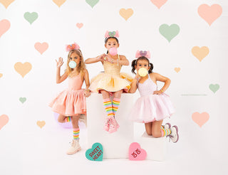 Adorabows conversation heart bow headbands-Accessories-Snobby Drops Fabric Backdrops for Photography, Exclusive Designs by Tara Mapes Photography, Enchanted Eye Creations by Tara Mapes, photography backgrounds, photography backdrops, fast shipping, US backdrops, cheap photography backdrops