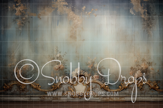 Aged Victorian Wall Fabric Backdrop-Fabric Photography Backdrop-Snobby Drops Fabric Backdrops for Photography, Exclusive Designs by Tara Mapes Photography, Enchanted Eye Creations by Tara Mapes, photography backgrounds, photography backdrops, fast shipping, US backdrops, cheap photography backdrops