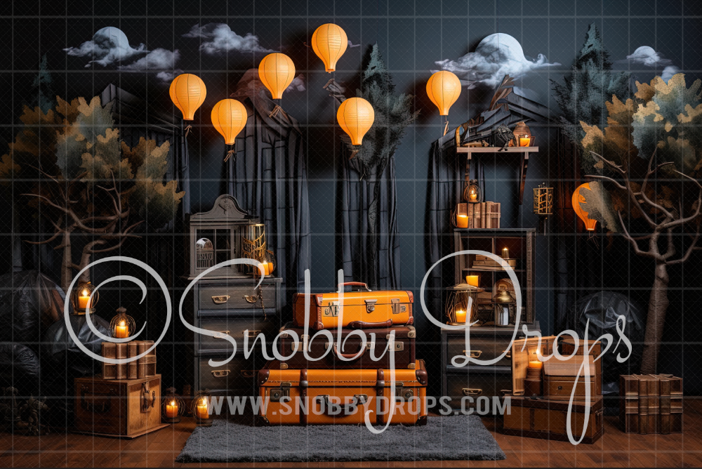 Baby Wizard Birthday Backdrop by Snobby Drops
