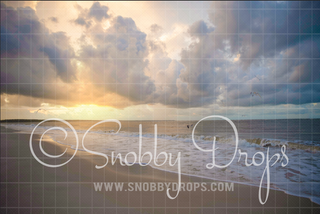 Beach Fabric Backdrop-Fabric Photography Backdrop-Snobby Drops Fabric Backdrops for Photography, Exclusive Designs by Tara Mapes Photography, Enchanted Eye Creations by Tara Mapes, photography backgrounds, photography backdrops, fast shipping, US backdrops, cheap photography backdrops