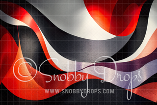 Black and Red Flow Abstract Fabric Backdrop-Fabric Photography Backdrop-Snobby Drops Fabric Backdrops for Photography, Exclusive Designs by Tara Mapes Photography, Enchanted Eye Creations by Tara Mapes, photography backgrounds, photography backdrops, fast shipping, US backdrops, cheap photography backdrops