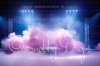 Blue and Pink Night Smoke Eras Fabric Backdrop-Fabric Photography Backdrop-Snobby Drops Fabric Backdrops for Photography, Exclusive Designs by Tara Mapes Photography, Enchanted Eye Creations by Tara Mapes, photography backgrounds, photography backdrops, fast shipping, US backdrops, cheap photography backdrops