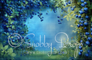 Blueberry Bliss Fabric Backdrop-Fabric Photography Backdrop-Snobby Drops Fabric Backdrops for Photography, Exclusive Designs by Tara Mapes Photography, Enchanted Eye Creations by Tara Mapes, photography backgrounds, photography backdrops, fast shipping, US backdrops, cheap photography backdrops