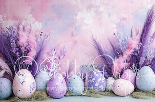 Boho Easter Eggs Fabric Backdrop-Fabric Photography Backdrop-Snobby Drops Fabric Backdrops for Photography, Exclusive Designs by Tara Mapes Photography, Enchanted Eye Creations by Tara Mapes, photography backgrounds, photography backdrops, fast shipping, US backdrops, cheap photography backdrops