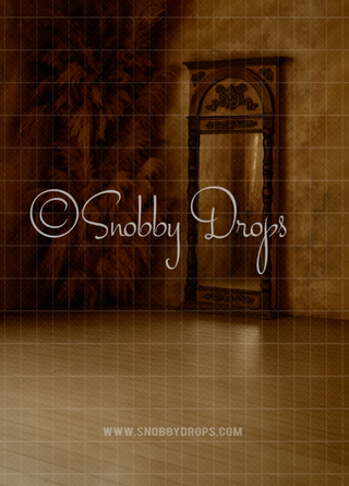 Brown Boho Pampas Backdrop Sweep