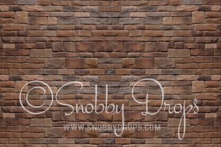 Brown Brick Floor-Floor-Snobby Drops Fabric Backdrops for Photography, Exclusive Designs by Tara Mapes Photography, Enchanted Eye Creations by Tara Mapes, photography backgrounds, photography backdrops, fast shipping, US backdrops, cheap photography backdrops