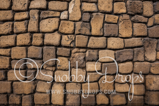 Brown Cobblestone Fabric or Rubber Backed Floor-Floor-Snobby Drops Fabric Backdrops for Photography, Exclusive Designs by Tara Mapes Photography, Enchanted Eye Creations by Tara Mapes, photography backgrounds, photography backdrops, fast shipping, US backdrops, cheap photography backdrops