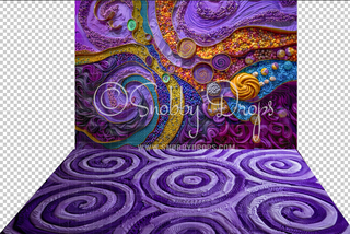 Candy Factory Candy Wall Fabric Backdrop-Fabric Photography Backdrop-Snobby Drops Fabric Backdrops for Photography, Exclusive Designs by Tara Mapes Photography, Enchanted Eye Creations by Tara Mapes, photography backgrounds, photography backdrops, fast shipping, US backdrops, cheap photography backdrops