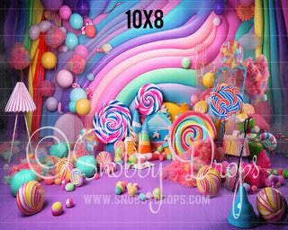 Candy Land Lounge Fabric Backdrop-Fabric Photography Backdrop-Snobby Drops Fabric Backdrops for Photography, Exclusive Designs by Tara Mapes Photography, Enchanted Eye Creations by Tara Mapes, photography backgrounds, photography backdrops, fast shipping, US backdrops, cheap photography backdrops