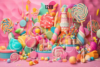 Candy Land Posh and Pretty Fabric Backdrop-Fabric Photography Backdrop-Snobby Drops Fabric Backdrops for Photography, Exclusive Designs by Tara Mapes Photography, Enchanted Eye Creations by Tara Mapes, photography backgrounds, photography backdrops, fast shipping, US backdrops, cheap photography backdrops