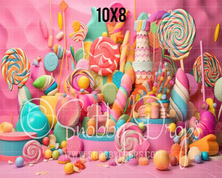 Candy Land Posh and Pretty Fabric Backdrop-Fabric Photography Backdrop-Snobby Drops Fabric Backdrops for Photography, Exclusive Designs by Tara Mapes Photography, Enchanted Eye Creations by Tara Mapes, photography backgrounds, photography backdrops, fast shipping, US backdrops, cheap photography backdrops