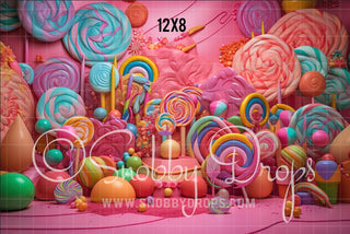 Candy Land Bright and Happy Pops Fabric Backdrop-Fabric Photography Backdrop-Snobby Drops Fabric Backdrops for Photography, Exclusive Designs by Tara Mapes Photography, Enchanted Eye Creations by Tara Mapes, photography backgrounds, photography backdrops, fast shipping, US backdrops, cheap photography backdrops