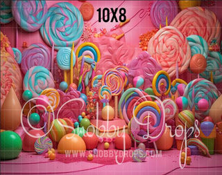 Candy Land Bright and Happy Pops Fabric Backdrop-Fabric Photography Backdrop-Snobby Drops Fabric Backdrops for Photography, Exclusive Designs by Tara Mapes Photography, Enchanted Eye Creations by Tara Mapes, photography backgrounds, photography backdrops, fast shipping, US backdrops, cheap photography backdrops