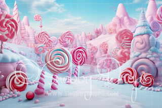 Candy Land Fabric Backdrop-Fabric Photography Backdrop-Snobby Drops Fabric Backdrops for Photography, Exclusive Designs by Tara Mapes Photography, Enchanted Eye Creations by Tara Mapes, photography backgrounds, photography backdrops, fast shipping, US backdrops, cheap photography backdrops