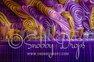 Candy Shelf Candy Factory Fabric Backdrop-Fabric Photography Backdrop-Snobby Drops Fabric Backdrops for Photography, Exclusive Designs by Tara Mapes Photography, Enchanted Eye Creations by Tara Mapes, photography backgrounds, photography backdrops, fast shipping, US backdrops, cheap photography backdrops