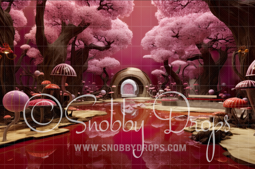 Chocolate Factory Fabric Backdrop FEB81 exclusive at Snobby Drops