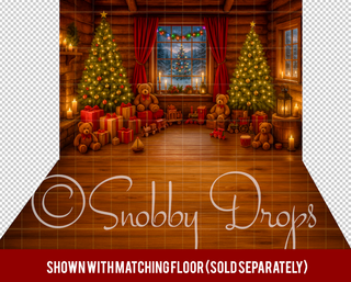 Christmas Eve Christmas Fabric Backdrop-Fabric Photography Backdrop-Snobby Drops Fabric Backdrops for Photography, Exclusive Designs by Tara Mapes Photography, Enchanted Eye Creations by Tara Mapes, photography backgrounds, photography backdrops, fast shipping, US backdrops, cheap photography backdrops
