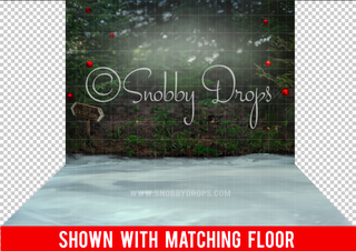 Christmas Ice Skating Pond Photography Backdrop-Fabric Photography Backdrop-Snobby Drops Fabric Backdrops for Photography, Exclusive Designs by Tara Mapes Photography, Enchanted Eye Creations by Tara Mapes, photography backgrounds, photography backdrops, fast shipping, US backdrops, cheap photography backdrops