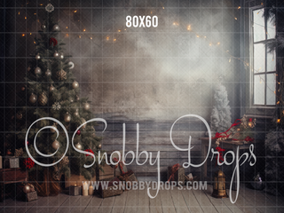 Christmas Studio Fabric Backdrop-Fabric Photography Backdrop-Snobby Drops Fabric Backdrops for Photography, Exclusive Designs by Tara Mapes Photography, Enchanted Eye Creations by Tara Mapes, photography backgrounds, photography backdrops, fast shipping, US backdrops, cheap photography backdrops