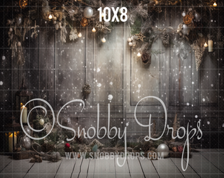 Christmas Studio Fabric Backdrop-Fabric Photography Backdrop-Snobby Drops Fabric Backdrops for Photography, Exclusive Designs by Tara Mapes Photography, Enchanted Eye Creations by Tara Mapes, photography backgrounds, photography backdrops, fast shipping, US backdrops, cheap photography backdrops