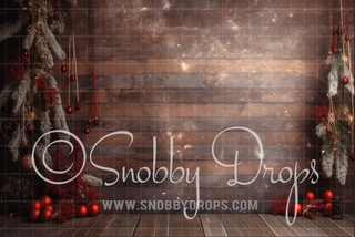 Christmas Studio Fabric Backdrop-Fabric Photography Backdrop-Snobby Drops Fabric Backdrops for Photography, Exclusive Designs by Tara Mapes Photography, Enchanted Eye Creations by Tara Mapes, photography backgrounds, photography backdrops, fast shipping, US backdrops, cheap photography backdrops