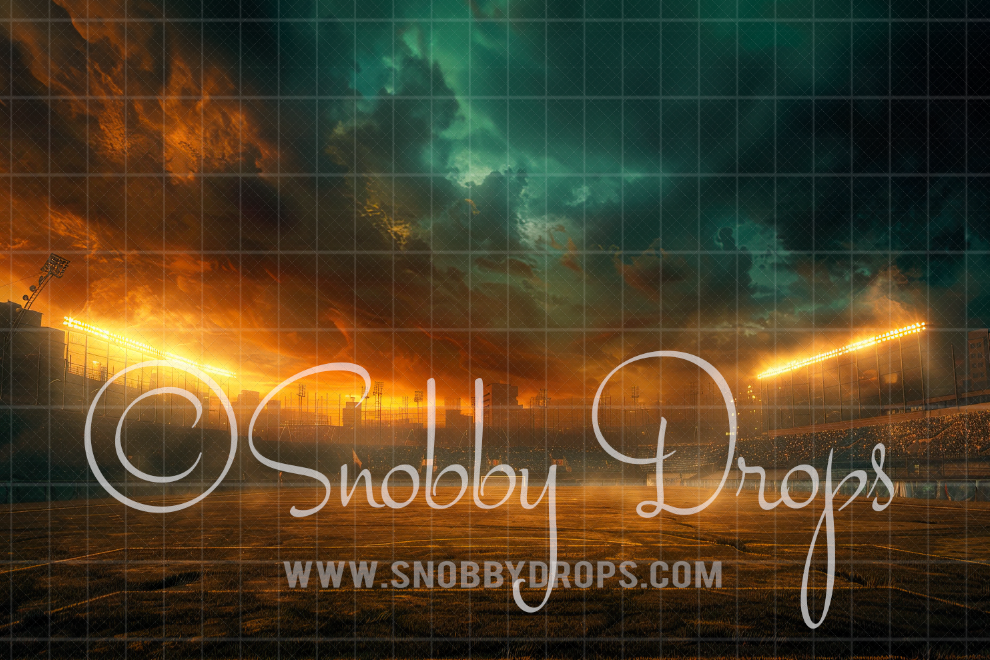 Snobby Cinematic Sports Field Fabric Backdrop MR18 exclusive at Snobby Drops