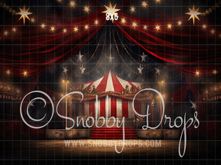 Circus Tent Fabric Backdrop-Fabric Photography Backdrop-Snobby Drops Fabric Backdrops for Photography, Exclusive Designs by Tara Mapes Photography, Enchanted Eye Creations by Tara Mapes, photography backgrounds, photography backdrops, fast shipping, US backdrops, cheap photography backdrops