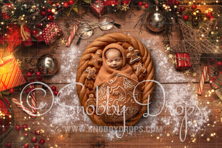 Classic Christmas Newborn Rubber Backed Floor Wee Drop-Newborn Rubber Backed Photography Floor-Snobby Drops Fabric Backdrops for Photography, Exclusive Designs by Tara Mapes Photography, Enchanted Eye Creations by Tara Mapes, photography backgrounds, photography backdrops, fast shipping, US backdrops, cheap photography backdrops