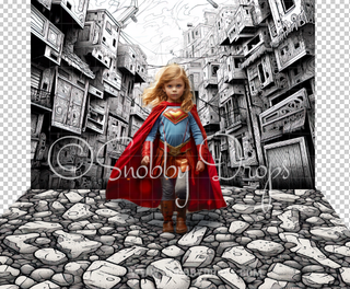 Comic Book Superhero City Fabric Backdrop-Fabric Photography Backdrop-Snobby Drops Fabric Backdrops for Photography, Exclusive Designs by Tara Mapes Photography, Enchanted Eye Creations by Tara Mapes, photography backgrounds, photography backdrops, fast shipping, US backdrops, cheap photography backdrops