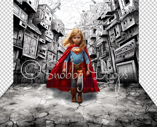 Comic Book Superhero City Fabric Backdrop-Fabric Photography Backdrop-Snobby Drops Fabric Backdrops for Photography, Exclusive Designs by Tara Mapes Photography, Enchanted Eye Creations by Tara Mapes, photography backgrounds, photography backdrops, fast shipping, US backdrops, cheap photography backdrops