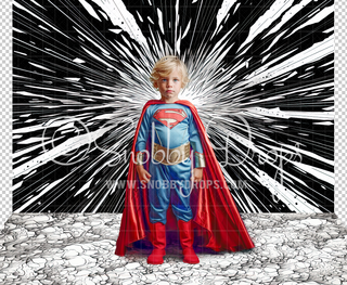 Comic Book Superhero Explosion Fabric Backdrop-Fabric Photography Backdrop-Snobby Drops Fabric Backdrops for Photography, Exclusive Designs by Tara Mapes Photography, Enchanted Eye Creations by Tara Mapes, photography backgrounds, photography backdrops, fast shipping, US backdrops, cheap photography backdrops