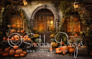 Cozy Fall Shop - Autumn Fabric Backdrop-Fabric Photography Backdrop-Snobby Drops Fabric Backdrops for Photography, Exclusive Designs by Tara Mapes Photography, Enchanted Eye Creations by Tara Mapes, photography backgrounds, photography backdrops, fast shipping, US backdrops, cheap photography backdrops